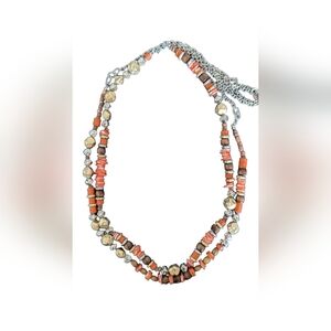 Chico's Lia Double Strand Necklace NWT